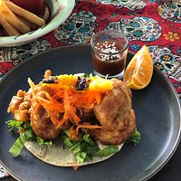 Shrimp and fish tacos. So delicious