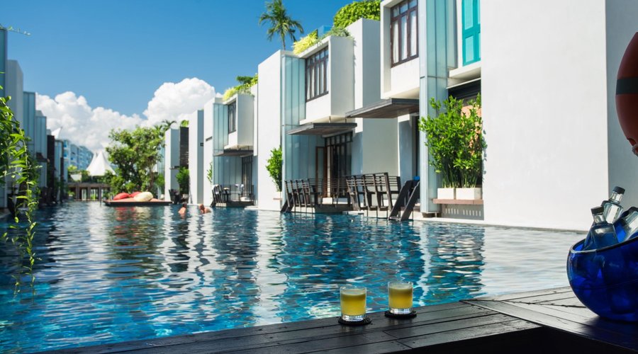 Let's Sea Exterior - View of Swimming Pool from Swim Up Bar