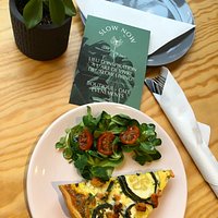 Quiche courgette saumon