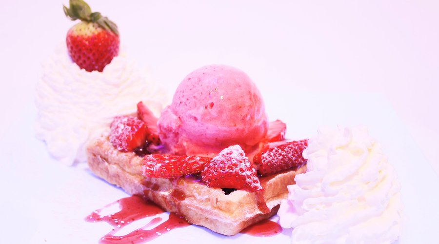 We have more then 50 toppings on our menu. You can create your own favorite waffle. Enjoy!