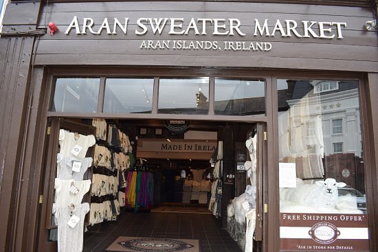 Irish Sweater Killarney Style, Traditional, Natural, Small