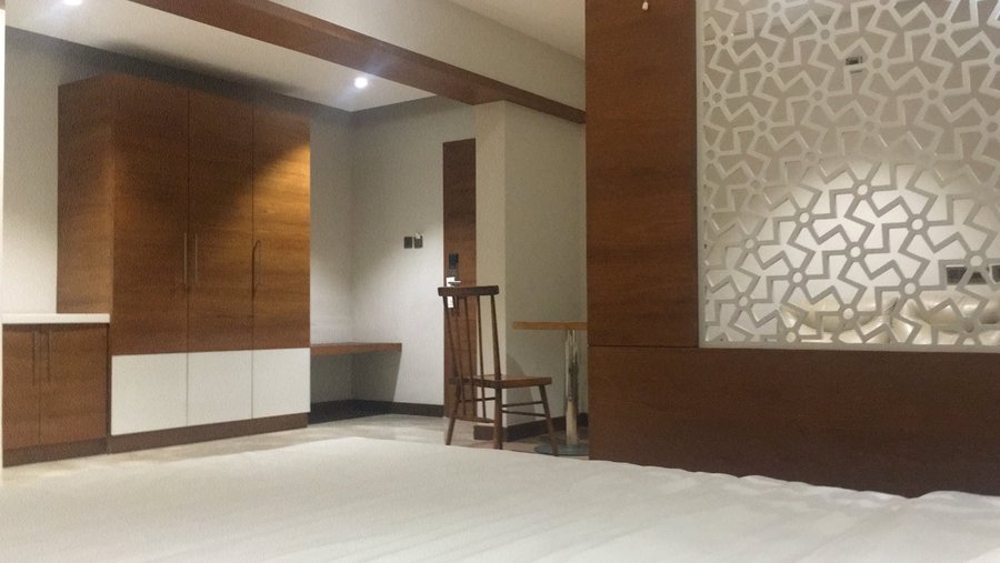 Room with wide living space , neat and well maintained