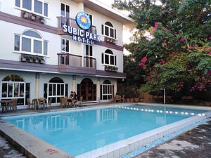 Subic Park Hotel in Luzon, image may contain: Hotel, Resort, Villa, Person