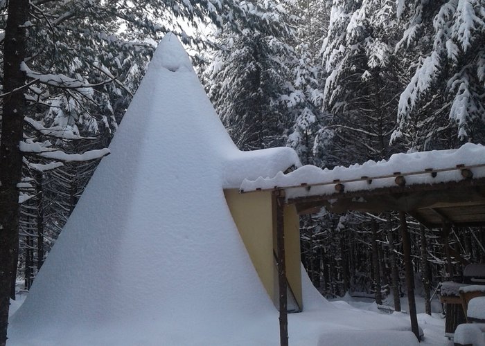 Tipi en hiver