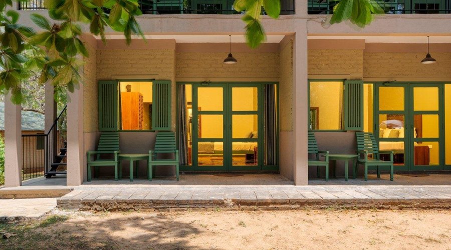Outside Deluxe Rooms