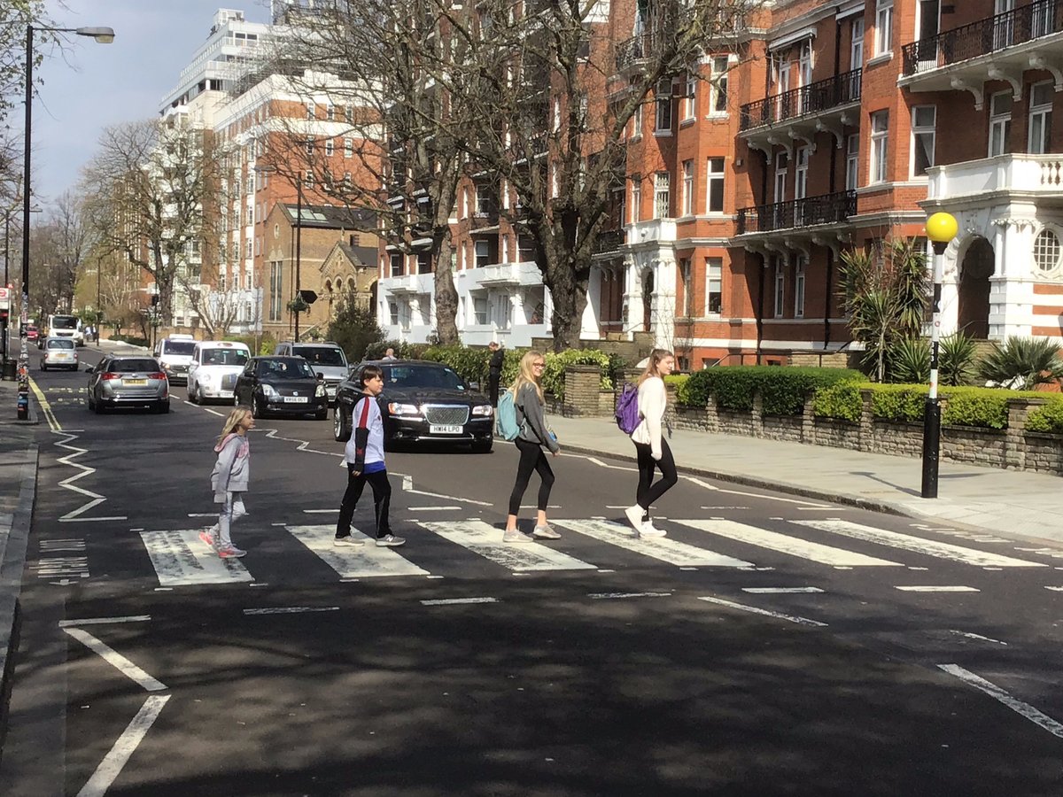 Abbey Road zebra crossing repainted in coronavirus lockdown, The Beatles