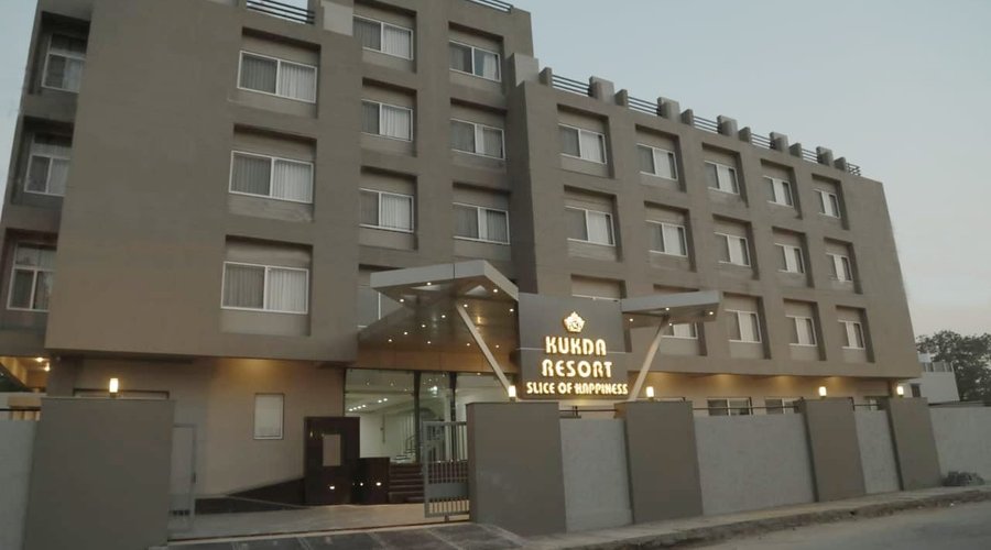 front of resort