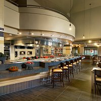 Enjoy the delicious aromas and inviting atmosphere created by the open kitchen as our celebrated chefs prepare breakfast, lunch and dinner.