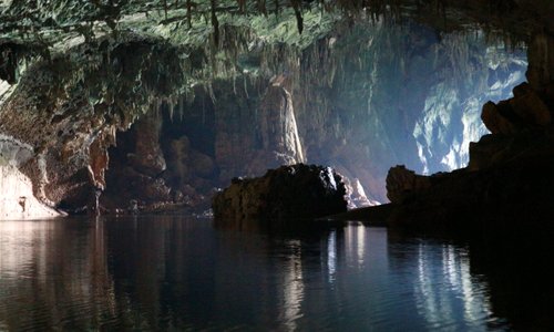 View back to the entrance of Xe Bang Fai Cave
