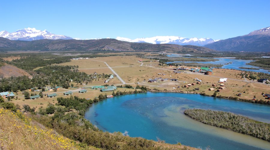 Vista al Paine - Refugio de Aventura - Rio Serrano overlook, Torres del Paine, Chile 