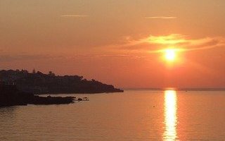 Tramonto sullo Zambesi a Chirundu,confine Zambia_Zimbabwe
