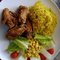 Great flavors, sides served family style to groups