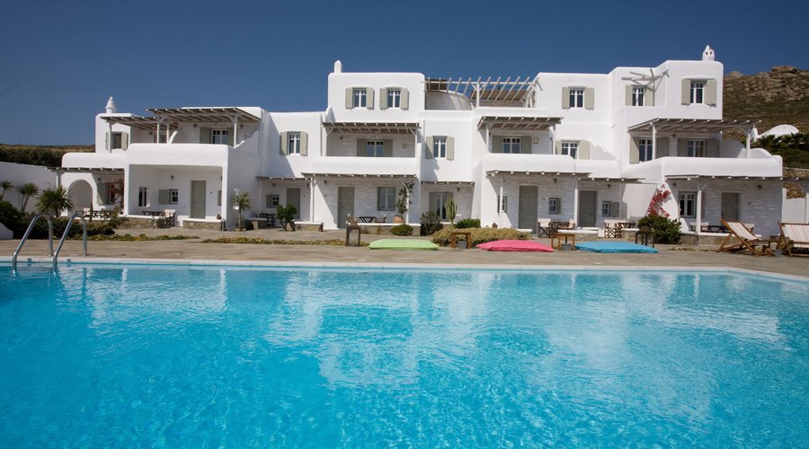 Yakinthos Residence as seen from the swimming pool