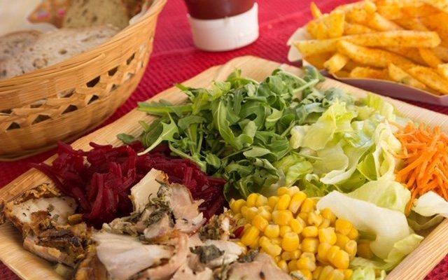 Fitness Plate with Porchetta or Falafel