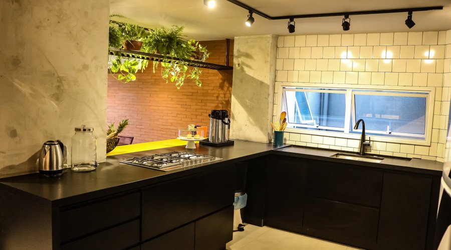 Área de trabalho da Cozinha Americana.