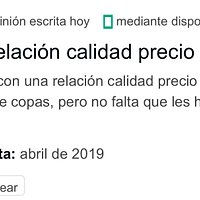 Como información, para rebatir la opinión que informa que no quisimos servir café y copa a un cliente con e titulo “almuerzo con amigos “ el cual nos difama asegurando que no quisimos darle este servicio por comodidad, este cliente nos hace el favor de decir la simple verdad.
