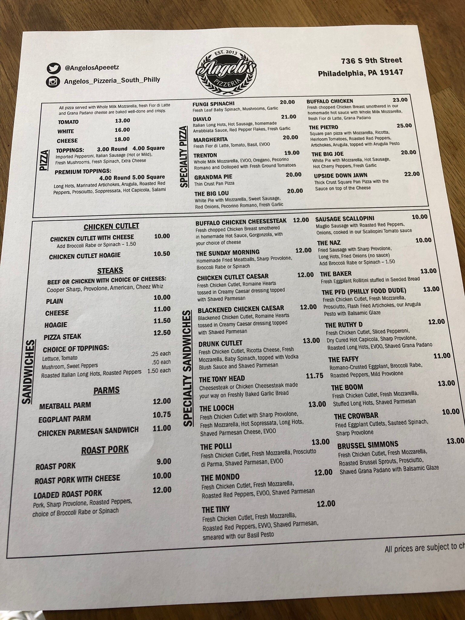 ANGELO S PIZZERIA Philadelphia Updated 2025 Restaurant Reviews Photos Phone Number Tripadvisor