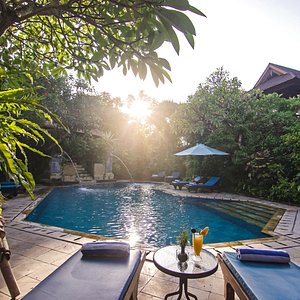Morning Sun at Sri Phala Resort & Villa pool, Sanur 
