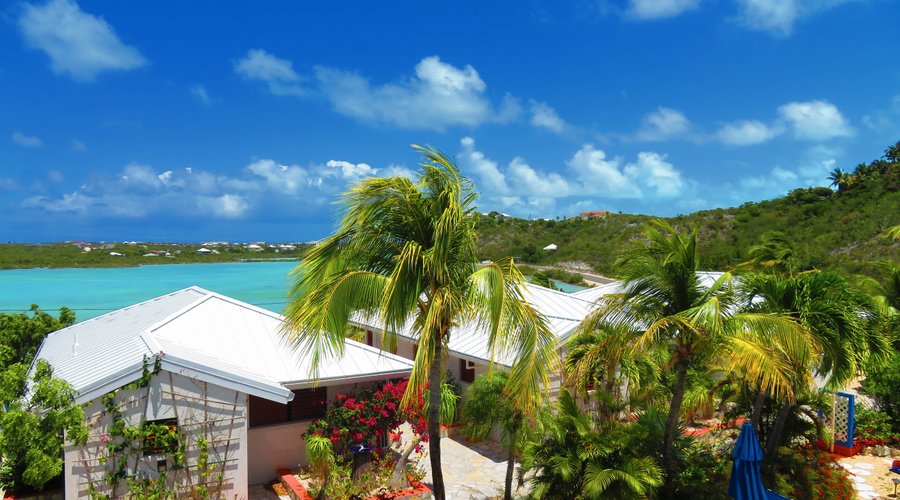 Each villa has a great view of Flamingo Lake
