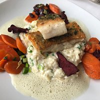Zander auf Risotto