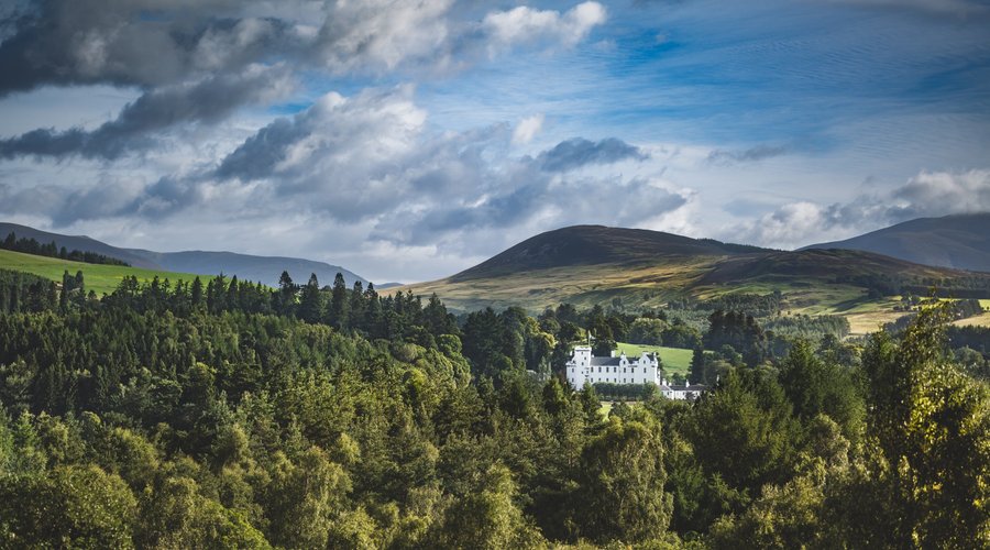 Blair Castle from the A9 