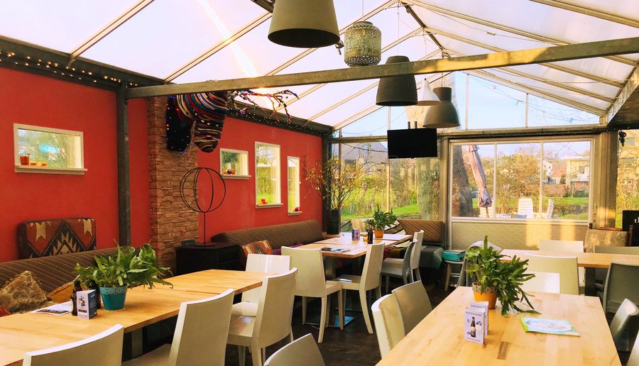 Serre van Boutique Hotel theSJinn - één van de plaatsen waar het diner geserveerd wordt