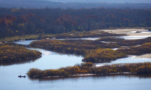 A view across the river from Ferry Bluff