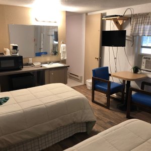 Our bar and room renovations! New tempurpedic type mattresses and hardwood floors. 2019 reservations available check out our new website!