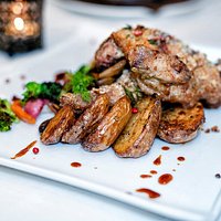Baby Chicken
Char grilled Baby chicken, oven roasted with herbs and breadcrumbs, oyster mushrooms and spicy chicken jus