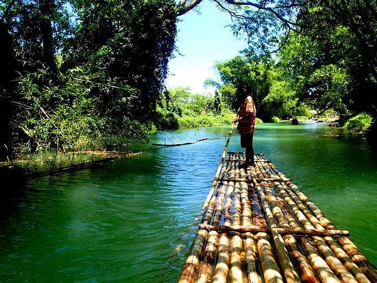 Rafting the Martha Brae River