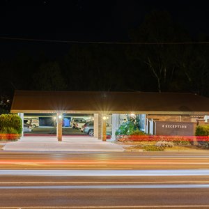 Hotel Entrance at night
