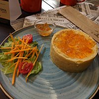 Quiche de Ricota com Geleia de Pimenta