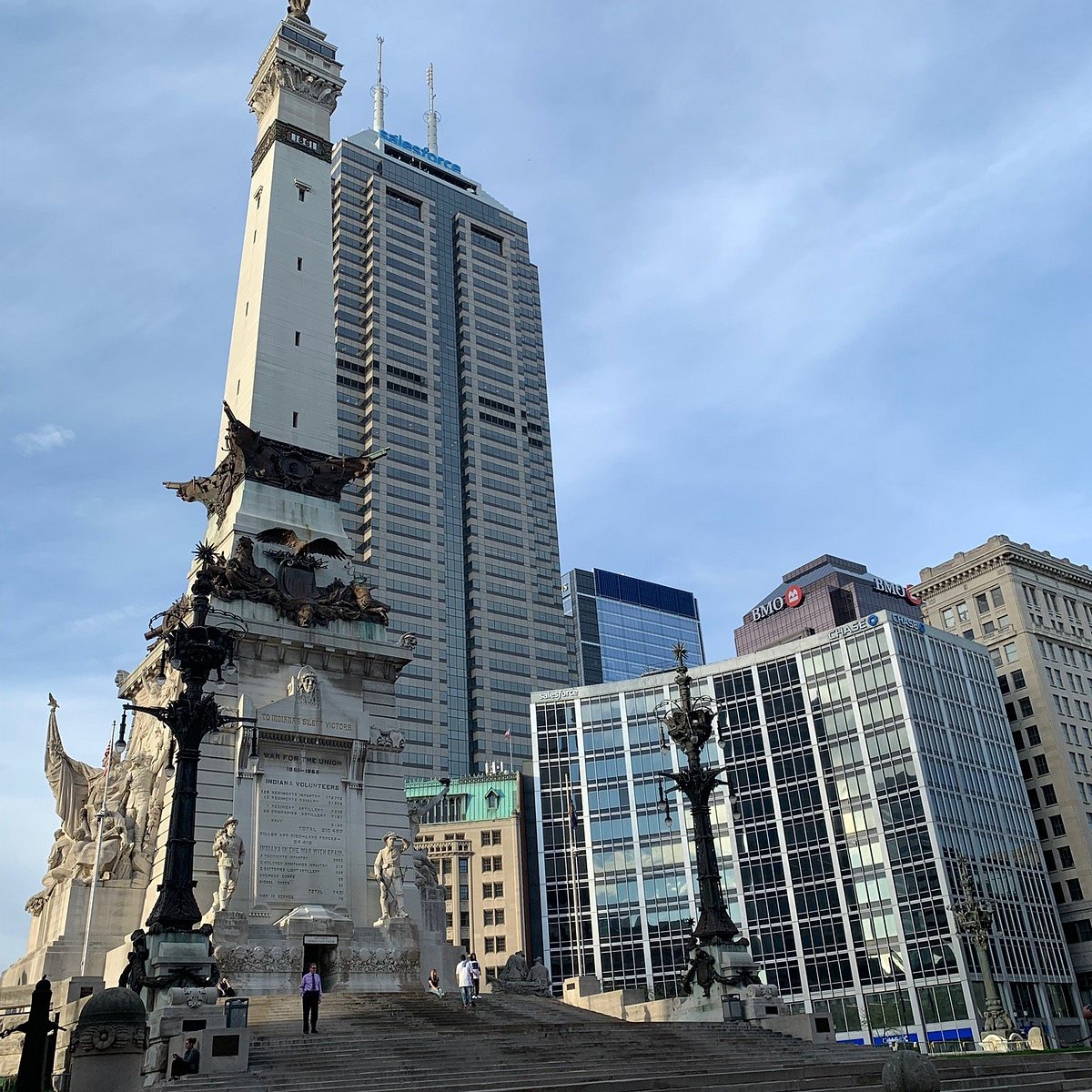 Штат Индиана достопримечательности. Circle Monument.