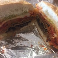 Veal parm with the works on it. I crave this sandwich. Whenever we are in Guelph we always stop. I wish you could open one in Niagara Falls. 😋