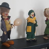 Just a small selection of what is available to see. I found the clown doll on the left particularly spooky!