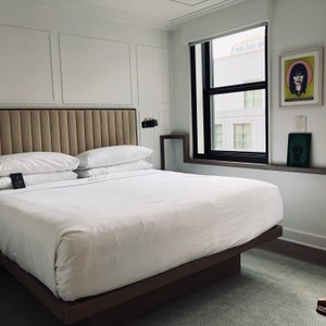 Clean and modern.  I love the "good morning" and "good night" light/shade controls.