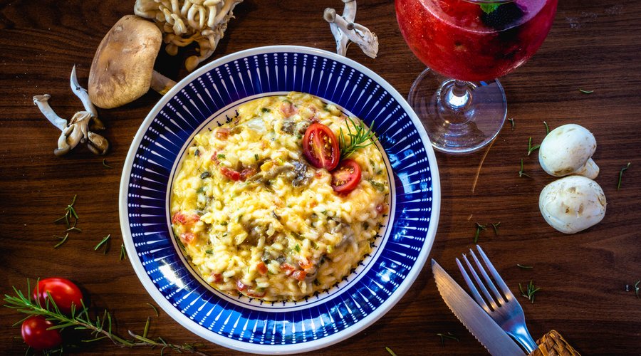 Risoto de cogumelos
