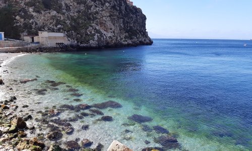 Little Bay, Gibraltar. Home of the Dolphin Wreck. Max depth 30m
