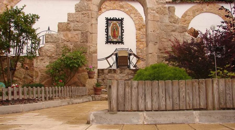 le jardin de l'Hacienda de mi senor, bucolique. 