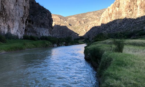 Beautiful evenings on the banks of the Rio Grande.