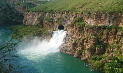 Spillway outlet.
