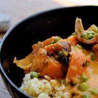 Our Famous Chicken Curry... Enough said...
Available with just Vegetables