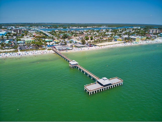 Ft. Myers Pier - Review of Times Square, Fort Myers Beach, FL - Tripadvisor