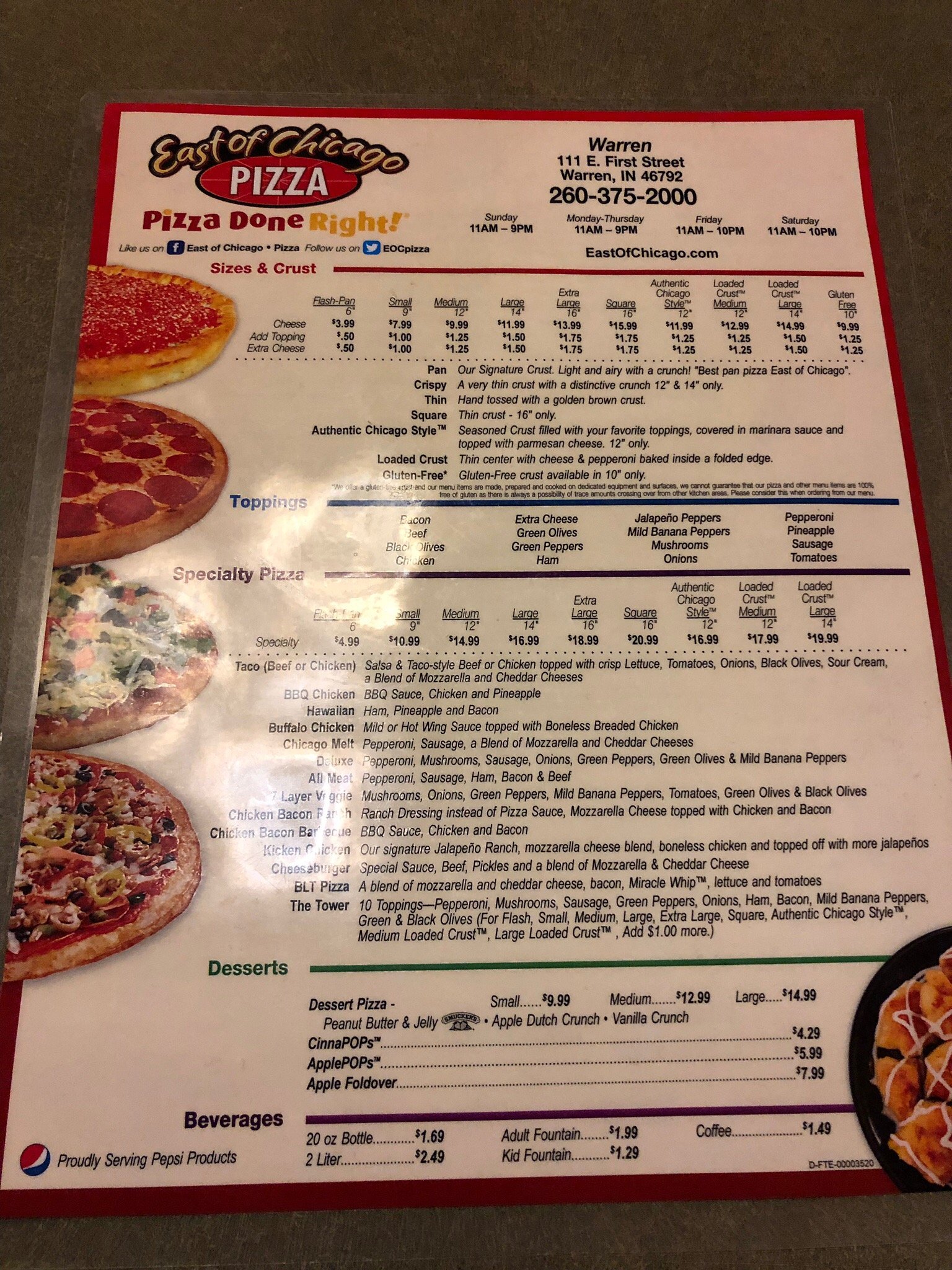 EAST OF CHICAGO Warren Restaurant Reviews Photos Phone Number Tripadvisor