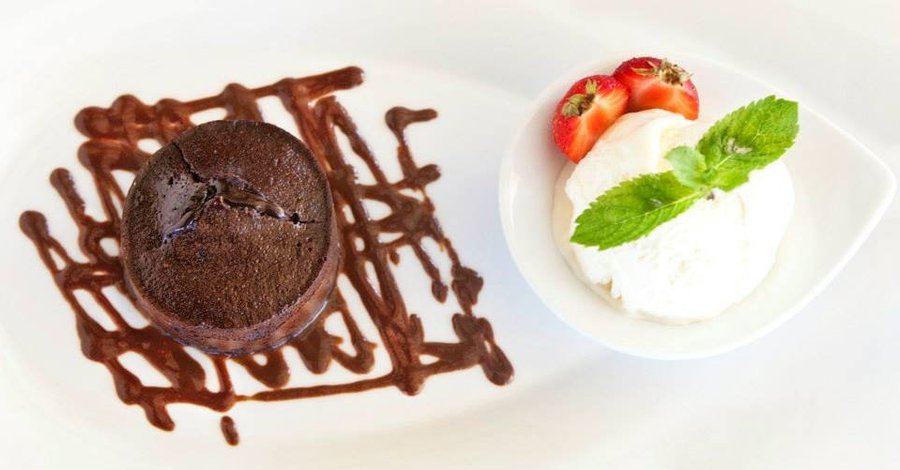 Classic chocolate soufle
