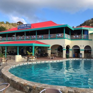 Leverick Bay Resort in Virgin Gorda, image may contain: Hotel, Resort, Villa, Chair