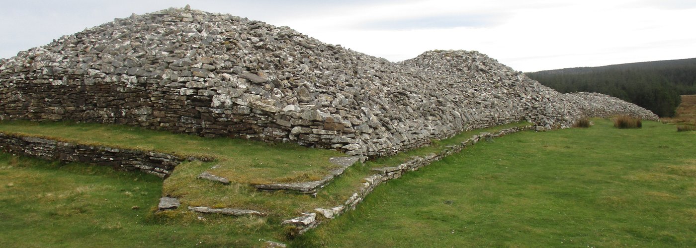 Grey Cairns of Camster: the Long Cairn