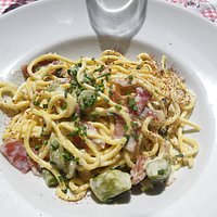 pates, culatello et asperges