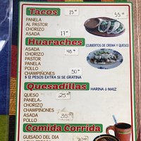 These are some photos of the menus and specials board.
