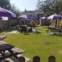 Large well appointed beer garden to the rear of the pub